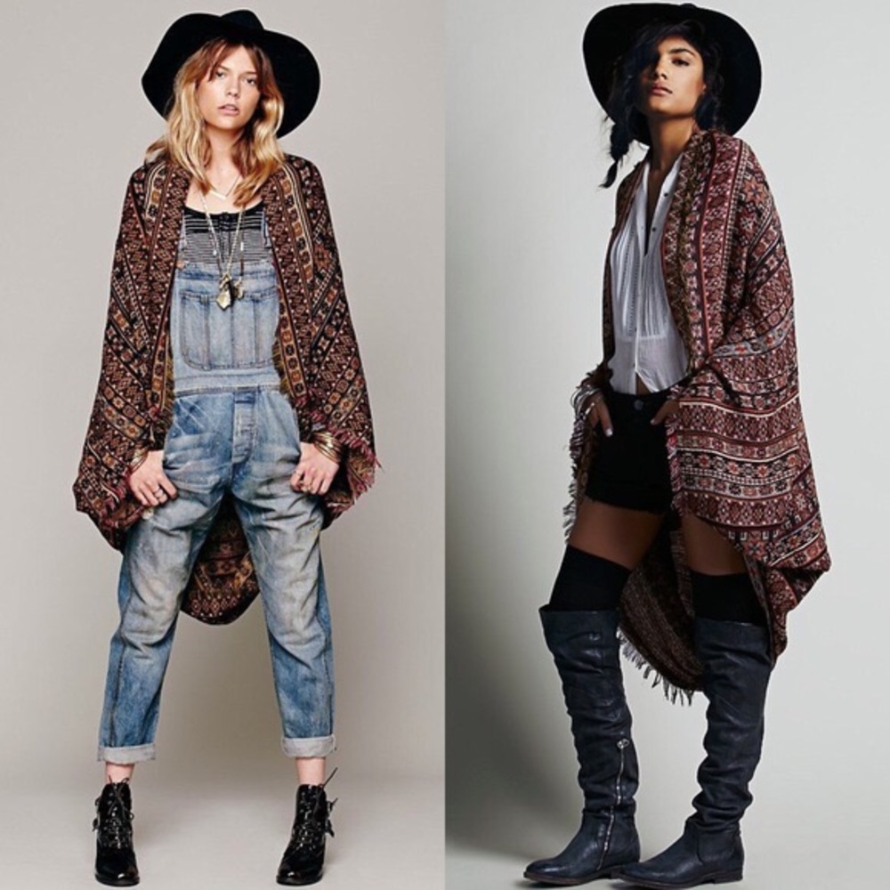 FREE PEOPLE Ikat Kimono, blanket bohemian